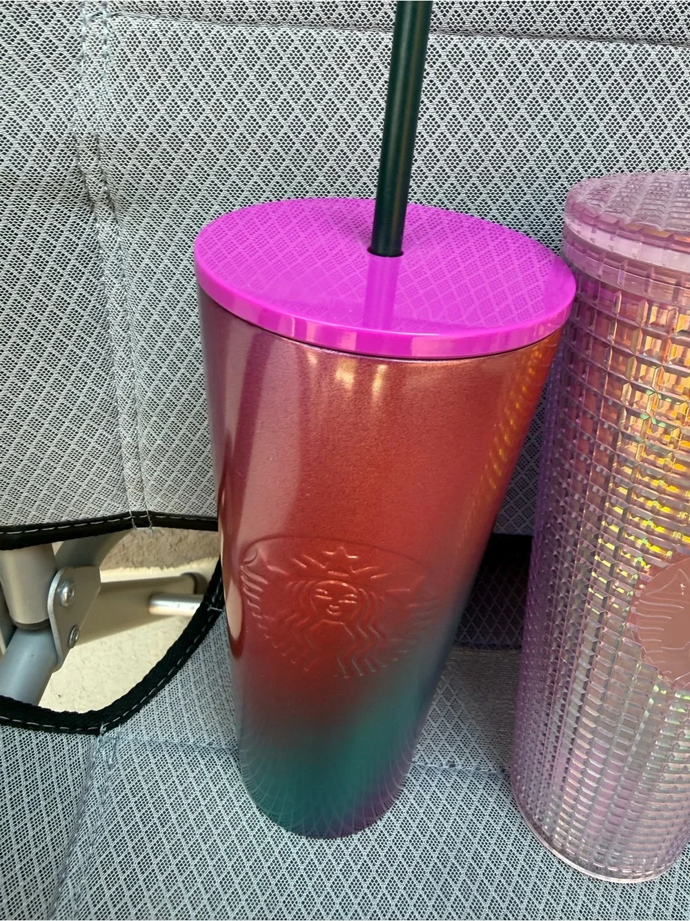 Starbucks 24oz Tumbler Lot of 3 Ombre Glimmer Copper Floral NEW
